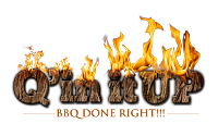 Q in it Up BBQ Done Right logo  